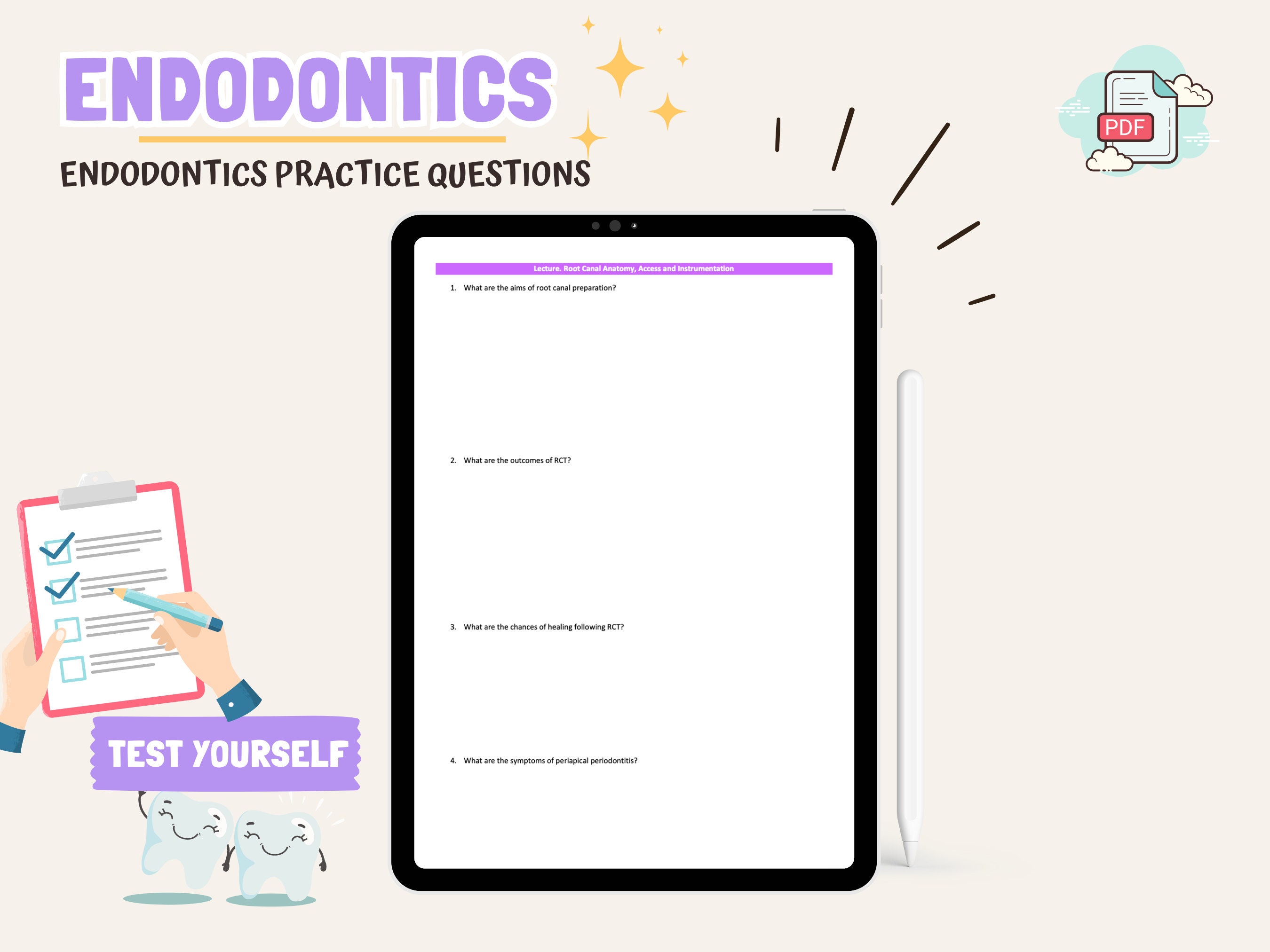 Endodontics Revision Guide Dental Student Cheat Sheets Dental Hygienist