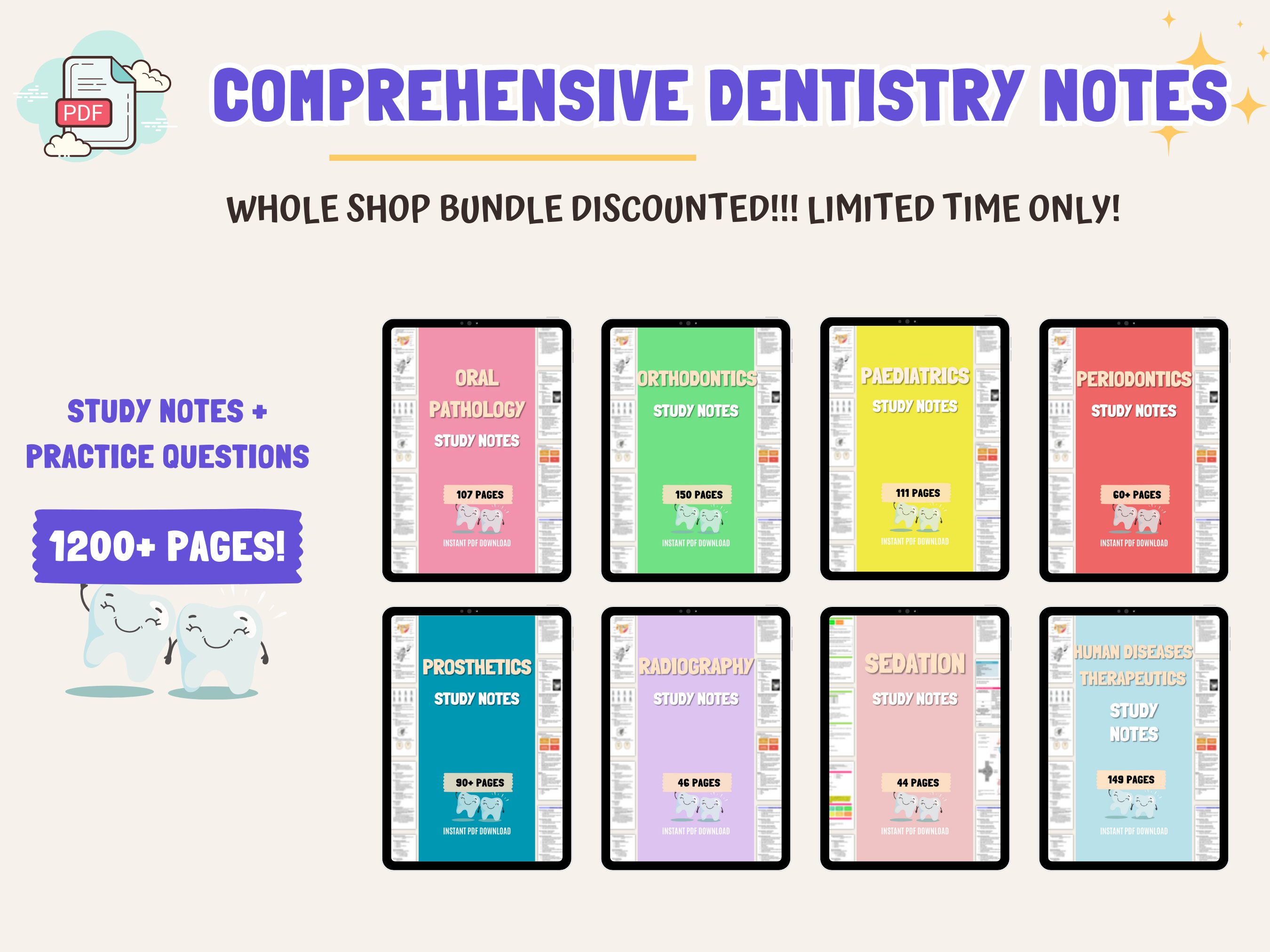 WHOLE SHOP BUNDLE Comprehensive Dental School Notes Dental Student ...