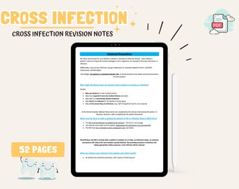 Cross infection revision guide | Dental Student study notes | Dental hygienist and therapist study guide | Dental school revision | Nursing