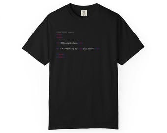 Debugging Code Print T-shirt | Programmer Console Text Tee
