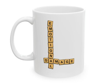 Emotional Damage Scrabble Mug | Ceramic Mug