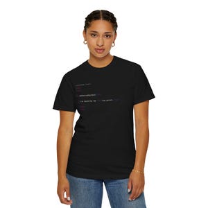 Debugging Code Print T-shirt | Programmer Console Text Tee image 10