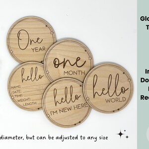 Baby Monthly Milestone SVG File Digital File Glowforge SVG Laser ...