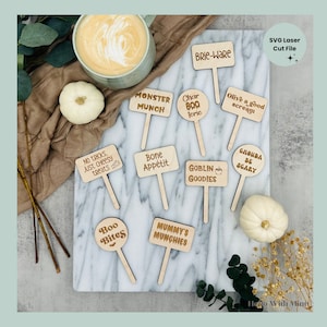 Halloween Charcuterie Picks Halloween Charcuterie SVG Boo Board Cheese Picks SVG Halloween SVG Glowforge Digital File Halloween Party Decor