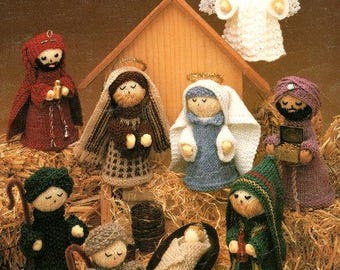 Nativity Set Knitting Pattern  PDF Instant download