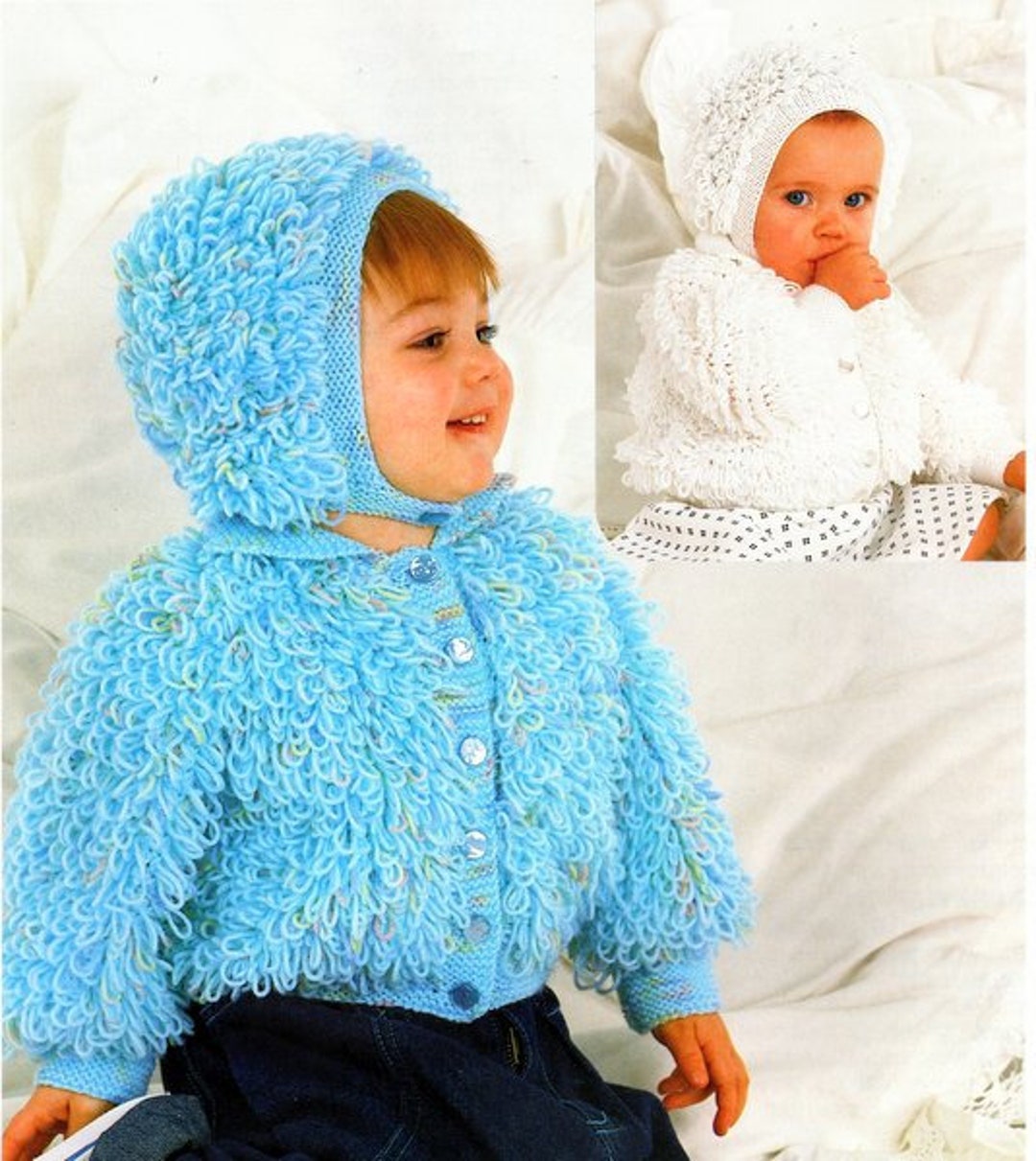 All Over Loopy Jacket With Collar & Loopy Helmet 20 24 DK Wool