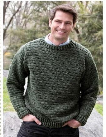 Round Neck Sweaters for Men Etsy