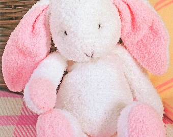 Easy Knit Toy Rabbit Bunny ~ 47cm tall ~ DK Snowflake 8 Ply Light Worsted  Wool Knitting Pattern PDF Instant download