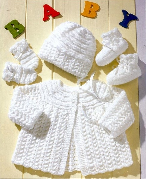 Hand knitted baby matinee jackets outlet