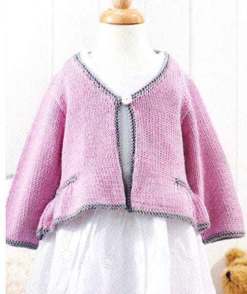 Easy Knit Baby Girls Peplum Cardigan Jacket 16-26