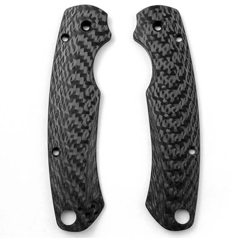Contoured Carbon Fiber Spyderco Paramilitary 2 Scales Etsy