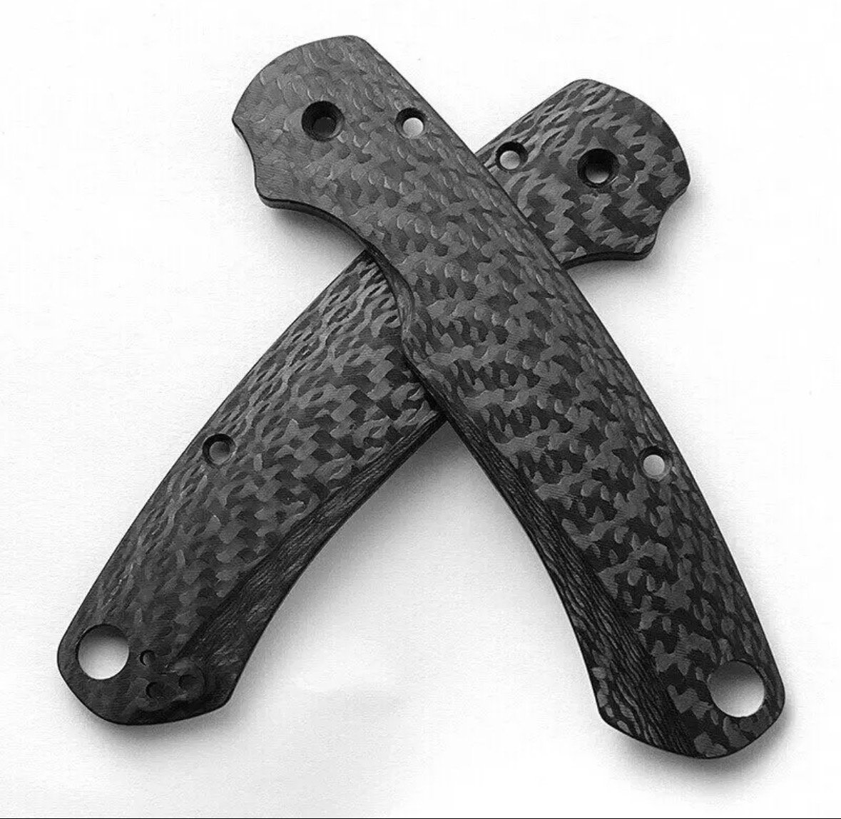 Contoured Carbon Fiber Spyderco Paramilitary 2 Scales Etsy