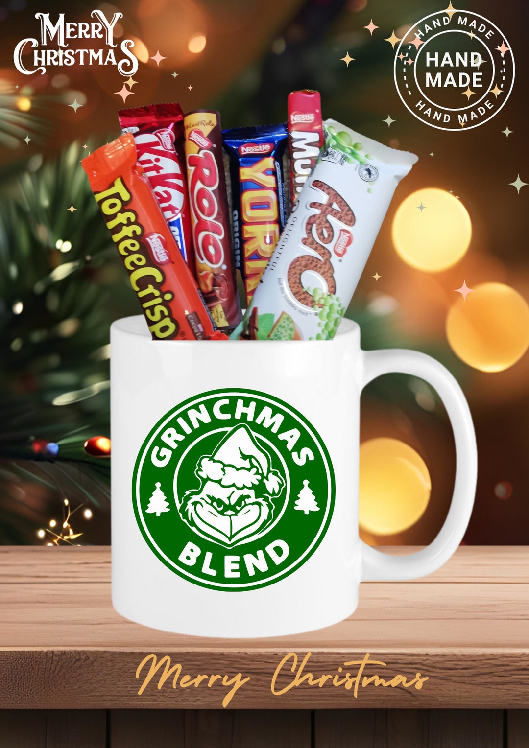 The Grinch Grinch Blend Coffee Mug 11oz With 6 Bars of Etsy