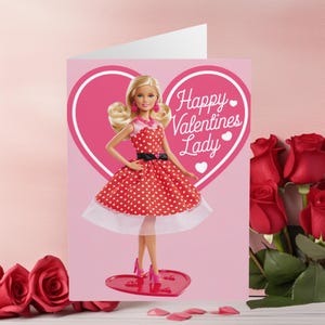 Carte de Saint-Valentin lesbienne gay queer drôle Happy Valentines Lady Doll Cartes de Saint-Valentin gay drôles Cartes de Saint-Valentin LGBTQ + Saint-Valentin