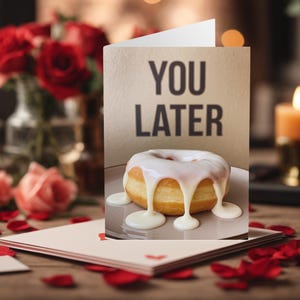 Carte de Saint-Valentin gay homosexuelle drôle que vous avez glacé plus tard Donut Cartes de Saint-Valentin gay drôle Cartes de Saint-Valentin Cartes d'anniversaire gay LGBTQ+