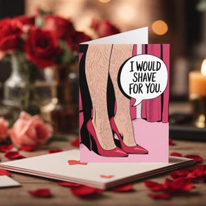 Carte de Saint-Valentin lesbienne gay homosexuelle drôle que je raserais pour vous Cartes de Saint-Valentin gay gay drôle Cartes de Saint-Valentin LGBTQ+ Saint-Valentin lesbienne