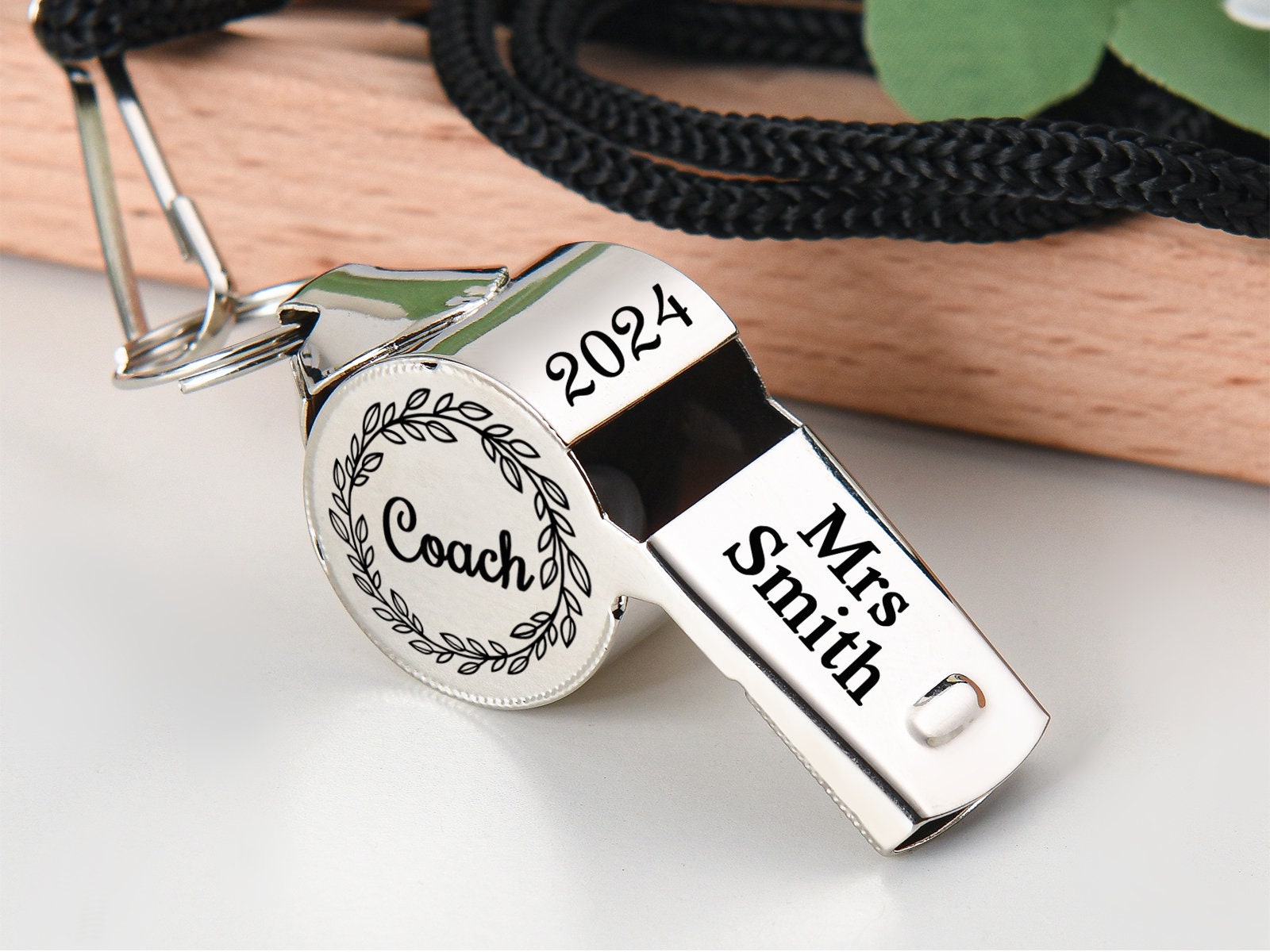 Coach Gift,best Coach Personalized Whistle,whistle Necklace,engraved