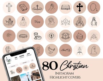 80 Christian Instagram Highlight Covers, Natural Christianity Instagram Icons, Brown Church Instagram Story, Christ Jesus Icons