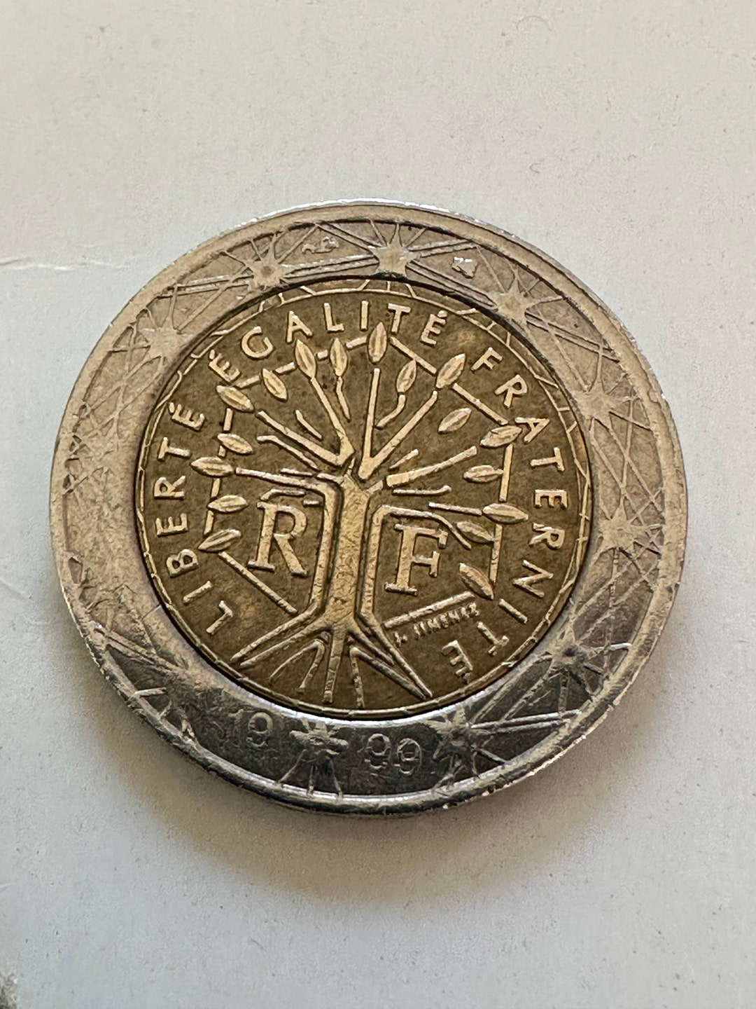 2 Euro Münzen Liberte Egalite Fraternite 1999 Rare 2 Euro Coin Liberte Egalite Fraternite France 1999 - Etsy
