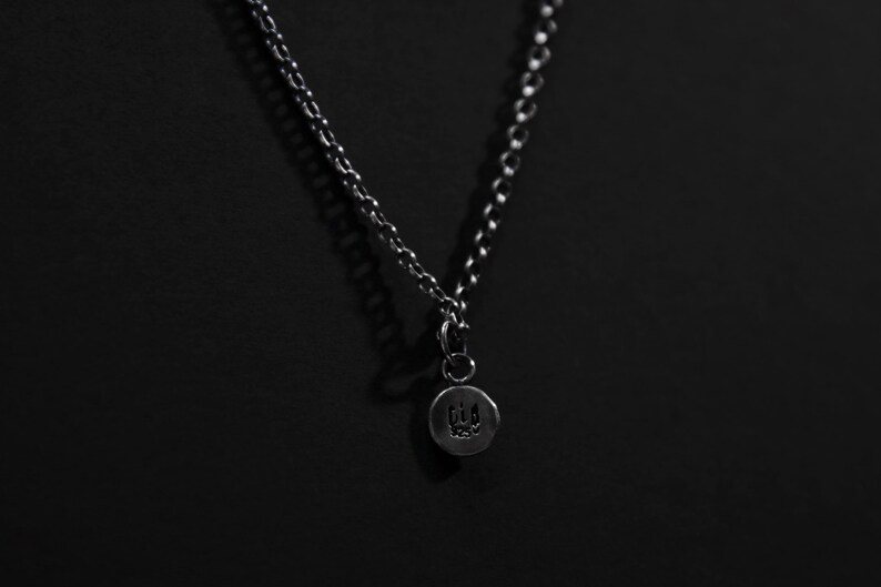 Tiny Sterling Silver Spider Pendant image 5