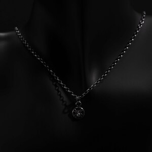 Tiny Sterling Silver Spider Pendant image 2
