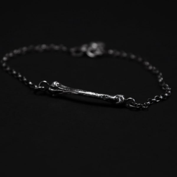 Ossuary Bone Silver Bracelet