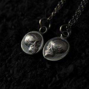 Sterling Silver ‘Til Death’ Memento Mori Skull Pendant Bundle • Relationship & Friendship Pendants