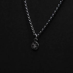 Tiny Sterling Silver Spider Pendant image 4