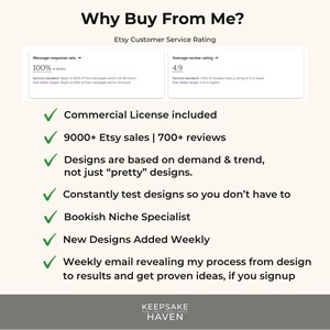 The image is a screenshot of an Etsy customer service rating page, displaying various services and their corresponding ratings.