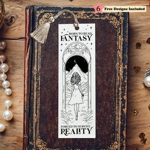 Marcador SVG, Leitor de livros Witchy Fantasy Bookish Smut, Marcadores imprimíveis, Marcador Bookish, Download digital instantâneo, Presente DIY para leitor