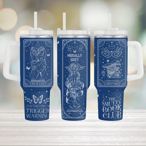 Smut Dark Romance Morally Grey Warning Witchy Laser Engraved SVG, 40oz Tumbler with Handle, Cricut Silhouette File, Digital Download image 4