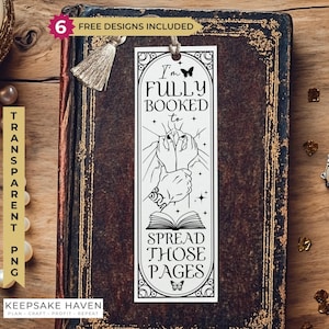 Smut Dark Romance Bookish Babe Bookmark SVG PNG, Printable Gothic Book Lover, Laser Cut File, Spread Those Pages DIY Digital Download Design