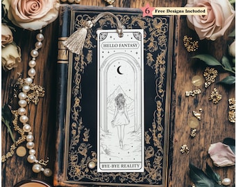 Bookmark SVG, Romantasy Celestial Bookish Book Reader, Printable Bookmarks, Bookish Bookmark, Instant Digital Download, DIY Gift for Reader