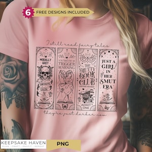 Witchy Bookish Smut Reader Spread Those Pages DTF Design or Sublimation Clipart PNG for Shirt, Bookmark Wall Art, Instant Digital Download