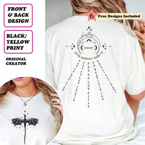 Assassin Hexe Krieger Drache Wyvern Smut Buchleser Runen Runen Vorder- und Rückseite Zitat Tattoos Sublimation PNGs, sofortiger digitaler Download