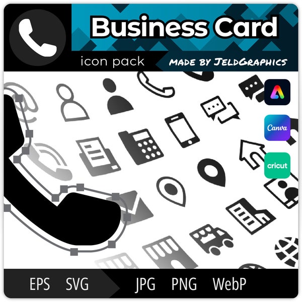 Business Card Icons - Etsy