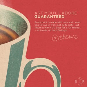 Retro muurkunst espressokoffie, poster Italiaanse keuken vintage stijl, ingelijste optie afbeelding 10