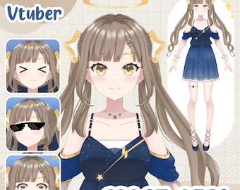 Model Live2D Vtuber do streamingu - Space Girl | W pełni zmontowany | Gotowy do użycia | Do użytku komercyjnego | Awatar anime do streamingu!