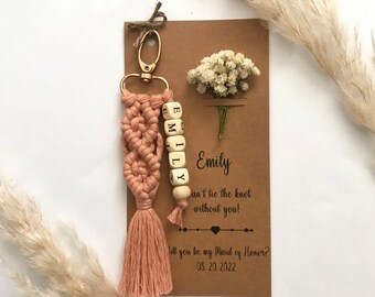 Regali personalizzati per la proposta di matrimonio delle damigelle d'onore, regali per le damigelle d'onore, bomboniere per la festa della sposa, regali per la damigella d'onore, regali per le nozze