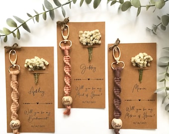 Will You Be My Bridesmaid Gifts From Bride, Tie The Knot Gifts For Bridesmaid, Bridesmaid Proposal Gifts For Wedding Day, Maid of Honor Gift