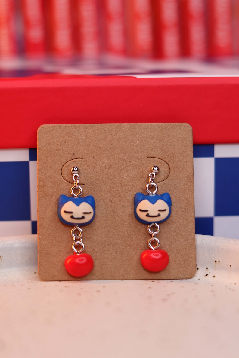 Pokemon Fun Dangle Earrings Cute and Quirky Fun Earrings Gengar