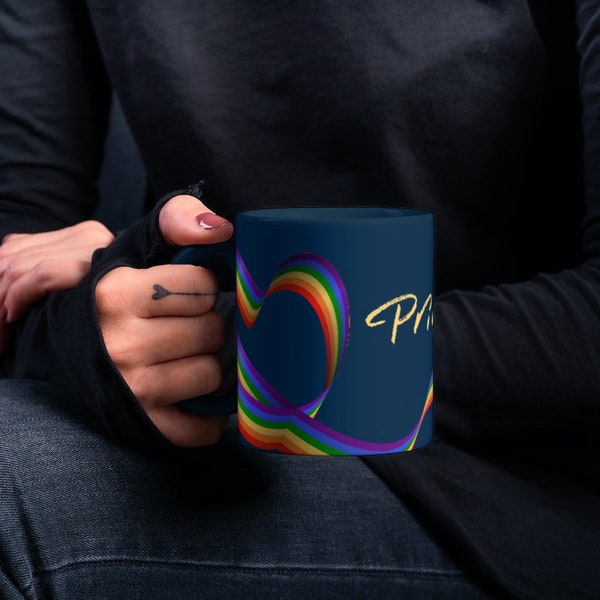 LGBT pride mug sublimation designs I Mug PNG I Mug Wrap Download I Coffee mug sublimation designs I 15 oz 11 oz 16 oz mug template