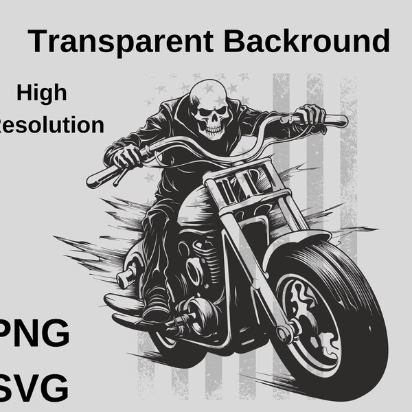 Squelette png SVG | Squelette Drive Moto SVG | Motard SVG | Chemise de motard Svg | Fichier SVG Biker pour Cricut Silhouette I squelette de moto