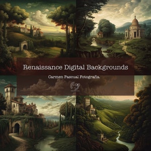 Digital Backgrounds for Composition, 4 x Renaissance, Maternity Background Overlays, Gift, Studio Background Overlays, Fine Art Textures