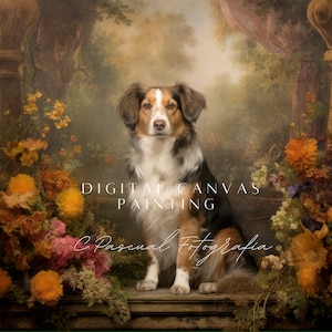 old masters flower digital background for Composite Photography, Pet Digital backdrops, Flowers Background, Summer Backdrop, Maternity