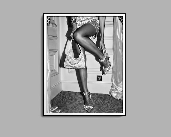 Luxury Fashion Print, Black And White, High Fashion Poster, Hypebeast Room Decor, Feminist Poster, Chic Wall Art, Digital Download,