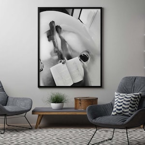 Woman Drinking Wine & Reading in Bathtub Print, Feminist Poster, Black and White, Cocktail Wall Art, Girls Bathroom Decor, Digital Download