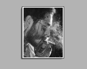 Post Malone Download Post Malone Printable Poster Fashion - Etsy