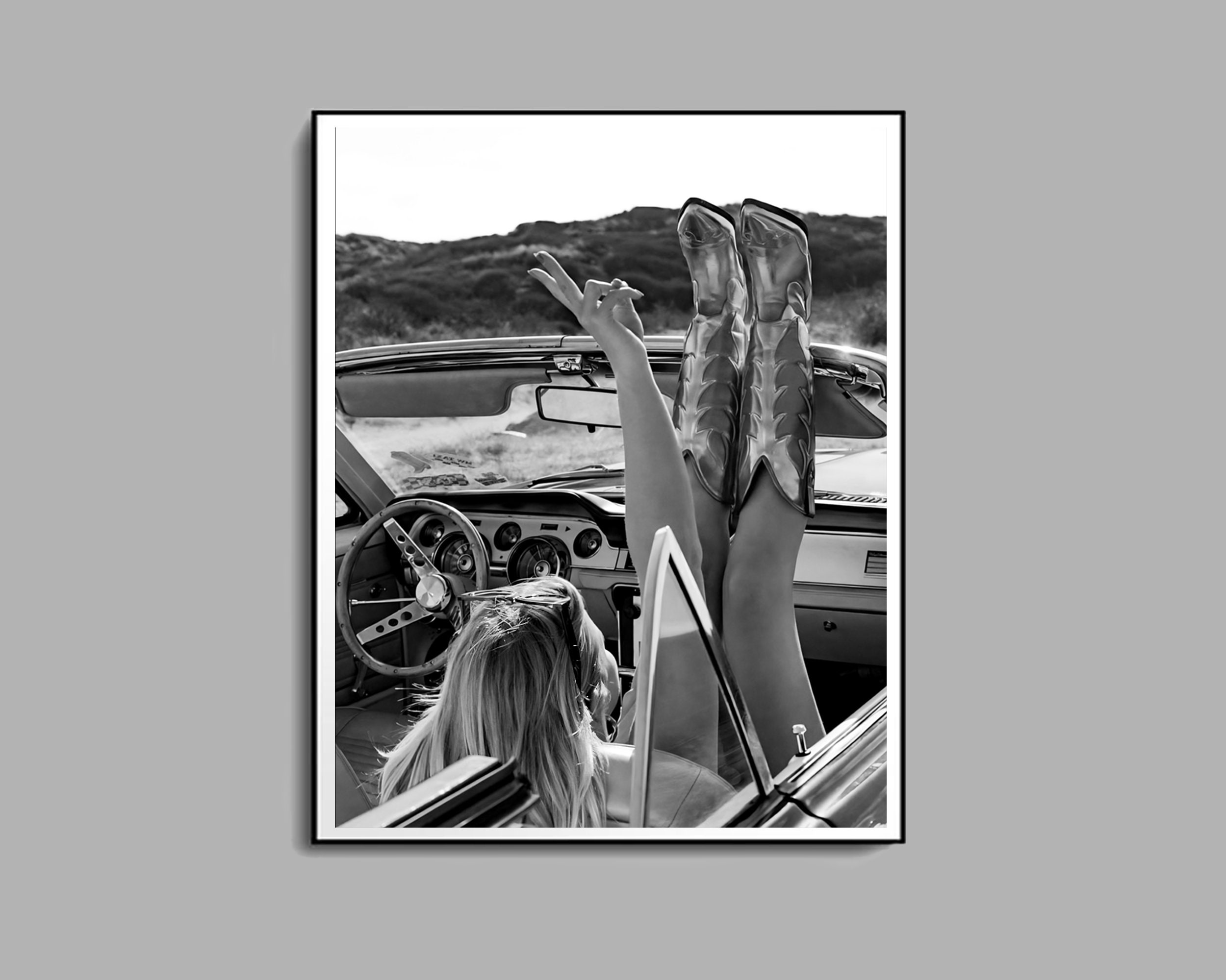 Cowboy Like Me Poster, Black and White, Luxury Fashion Wall Art, Cowgirl Boots Print, Hypebeast Room Decor, Feminist Print, Digital Download