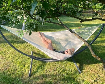 Boho Handmade Summer Hammock Extra Size For Family Holiday Color Handmade Home Living Outdoor Relax Pool Seaside Swing Barbecue  Furniture